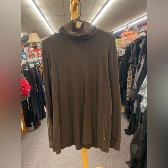 Oak Hill Men 3XLT Gray Ribbed Sweater - Picture 1 of 3